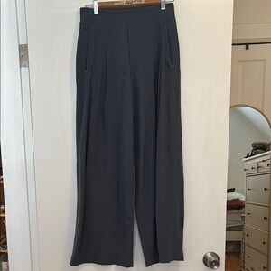 Athleta Gray Wide-Leg Pants